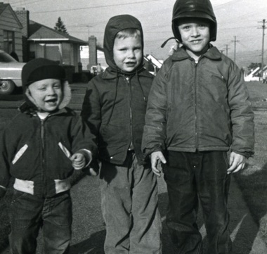 1958 - Doug Jones, Jay (family friend) and Rod Jones